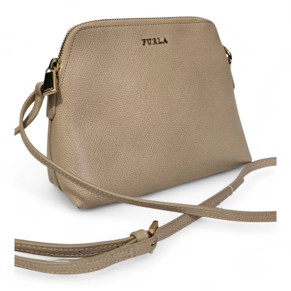 Furla Tan Crossbody Bag with Elegant Design